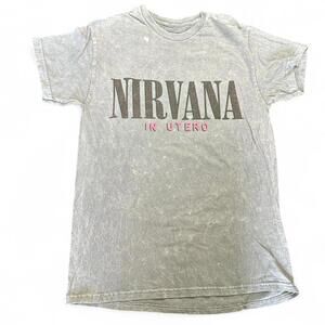 NIRVANA IN UTERO graphic tee, size M